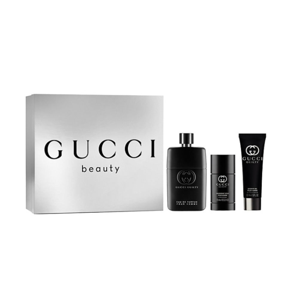 Gucci Guilty Pour Homme Eau De Parfum 3pc Gift Set