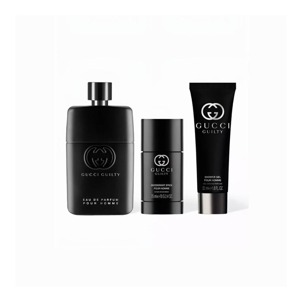 Gucci Guilty Pour Homme Eau De Parfum 3pc Gift Set