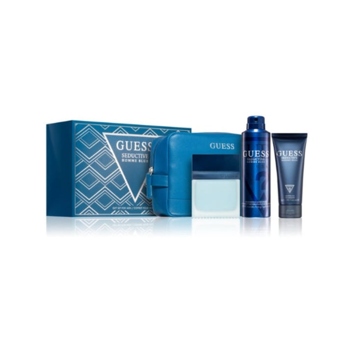 Guess Seductive Homme Blue Eau De Toilette Gift Set For Men