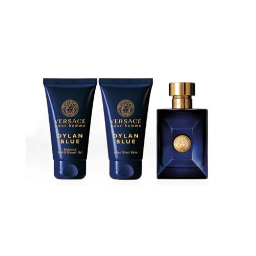 Versace dylan blue 2024 3 piece gift set